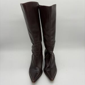 Albano Tall Heeled Boots Pointed Toe